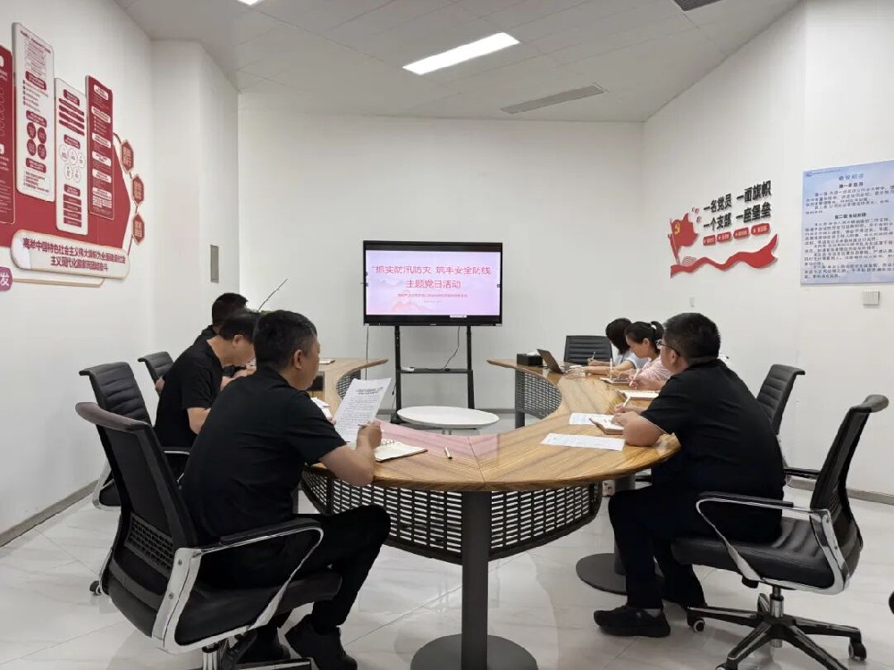 【党建园地】郑投产业园党支部开展“抓实防汛防灾 筑牢安全防线”主题党日活动